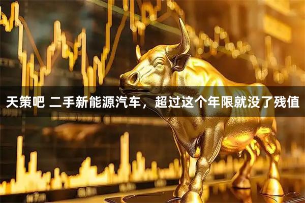 天策吧 二手新能源汽车，超过这个年限就没了残值