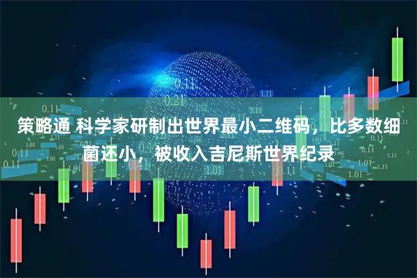 策略通 科学家研制出世界最小二维码，比多数细菌还小，被收入吉尼斯世界纪录