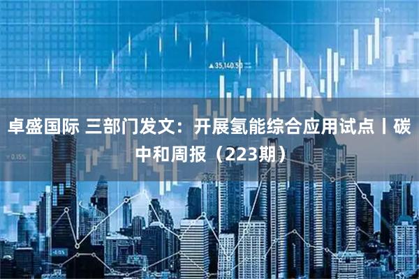 卓盛国际 三部门发文：开展氢能综合应用试点丨碳中和周报（223期）